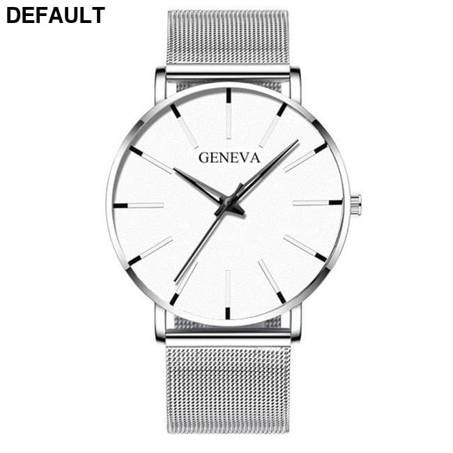 Stylish Men’s Watches M Silver White Men Quartz Best Selling Products