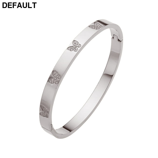 Stylish Versatile Stainless Steel Bracelet With A Premium B275 Color Sterling Silver Bracelets