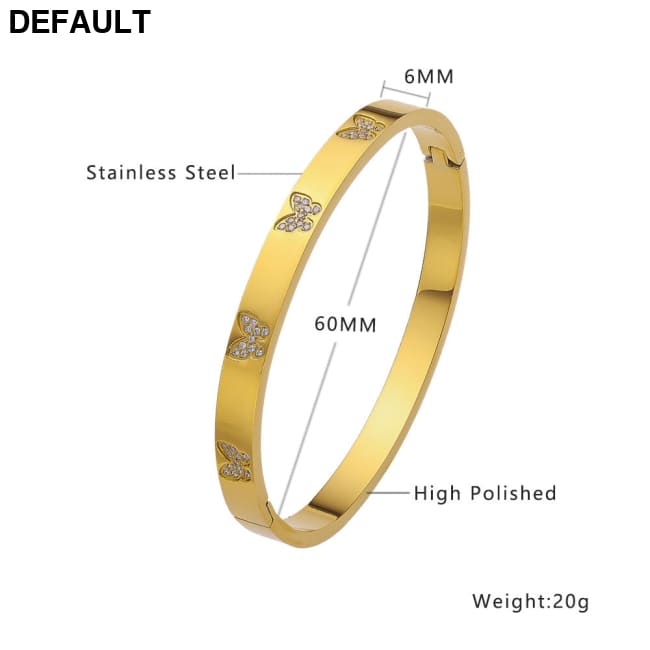 Stylish Versatile Stainless Steel Bracelet With A Premium B275 Gold Sterling Silver Bracelets