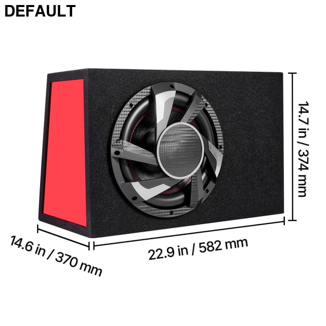 Subwoofer Bass Package 12 in 245W RMS Complete Car Audio Subwoofers & Enclosures