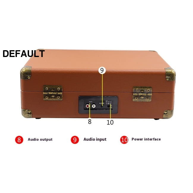 Suitcase Vinyl Record Player Home Audio Receiver Electronics