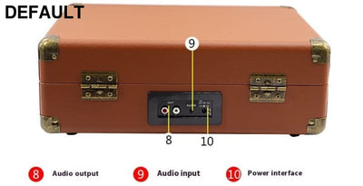 Suitcase Vinyl Record Player Home Audio Receiver Electronics