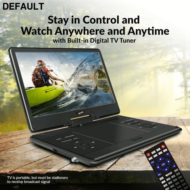 Supersonic 14-Inch Portable LED DVD Player with Built-in Hybrid TV Tuners ACDC Compatible Black / US dvd Players Best
