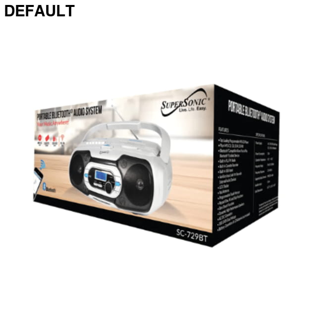 Supersonic Bluetooth Portable Audio System Systems Boomboxes