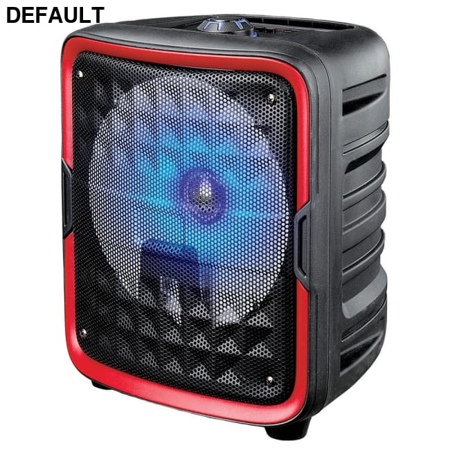 Supersonic IQ-6608DJBT- Red 8-Inch Bluetooth Speaker with True Wireless Technology (Red) Portable Speakers Audio