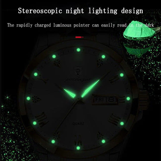 Swiss Waterproof Glow Double Calendar Men’s Watch Men Quartz Watches Best Selling Products