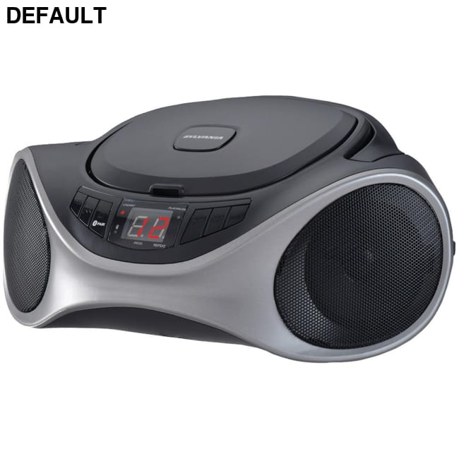 SYLVANIA(R) SRCD1063BT-GRAPHITE Bluetooth(R) Portable CD Radio Boom Box (Graphite) Players Electronics