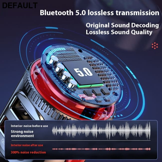 T23 Car MP3 Bluetooth Player Lossless Music Multifunctional Cigarette Lighter FM Transmitter HY66 PD Fast Charge