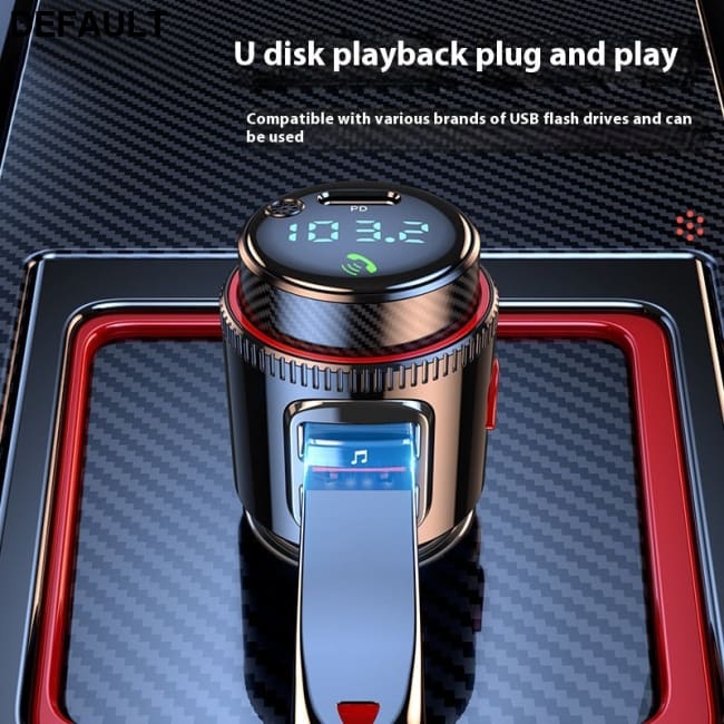 T23 Car MP3 Bluetooth Player Lossless Music Multifunctional Cigarette Lighter FM Transmitter HY66 PD Fast Charge