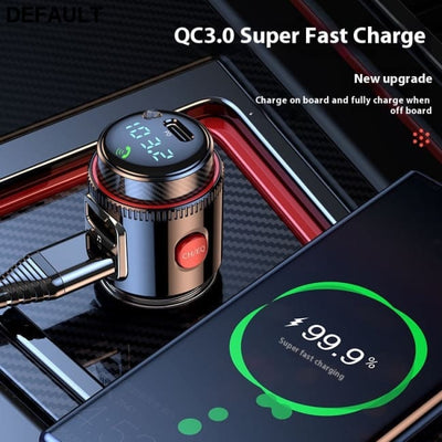 T23 Car MP3 Bluetooth Player Lossless Music Multifunctional Cigarette Lighter FM Transmitter HY66 PD Fast Charge