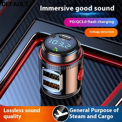T23 Car MP3 Bluetooth Player Lossless Music Multifunctional Cigarette Lighter FM Transmitter HY66 PD Fast Charge