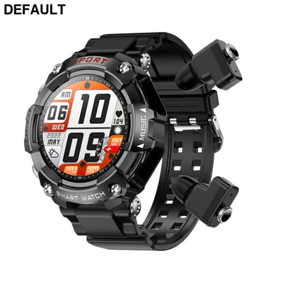 T96 Smart Watch TWS 2 in 1 Bluetooth HD Call Recording Local Playback Health Monitoring Vinyl strap Watches Best