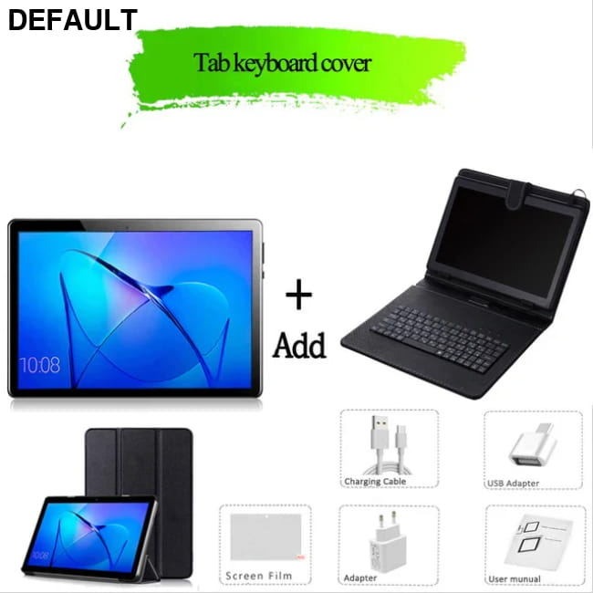 TABLET 10.1 Inch Android 11 6GB RAM 128GB ROM Tab keyboard cover / Blue / Russian Federation Tablets Computers