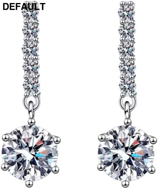TEN CARATS 1CT D-color Moissanite diamond earrings for women 100% S925 sterling silver wedding fashion white gold stud