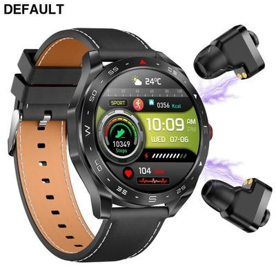 The New T95 Smart Watch With Earphones 1.52 Inch Ips 2 In 1Exercise Blood Pressure Oxygen Message Reminder Men Sport