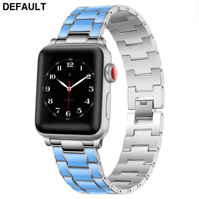 Three-bead Epoxy Metal Zinc Alloy Bracelet Light blue plastic silver tape / 38mmor40mm Women Bracelets Best Selling