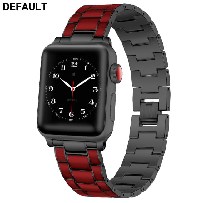 Three-bead Epoxy Metal Zinc Alloy Bracelet Red plastic black belt / 38mmor40mm Women Bracelets Best Selling Products