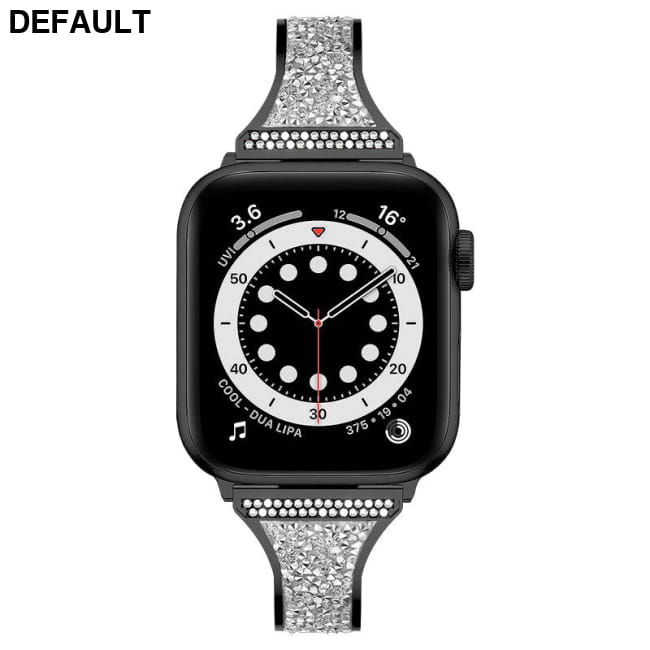 Three-bead Paste Belt Drill Stainless Steel Metal Strap Women Watches