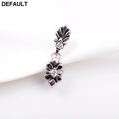 Titanium Steel Casting Ghost Head Ear Studs Men Personalized Earrings Model 1