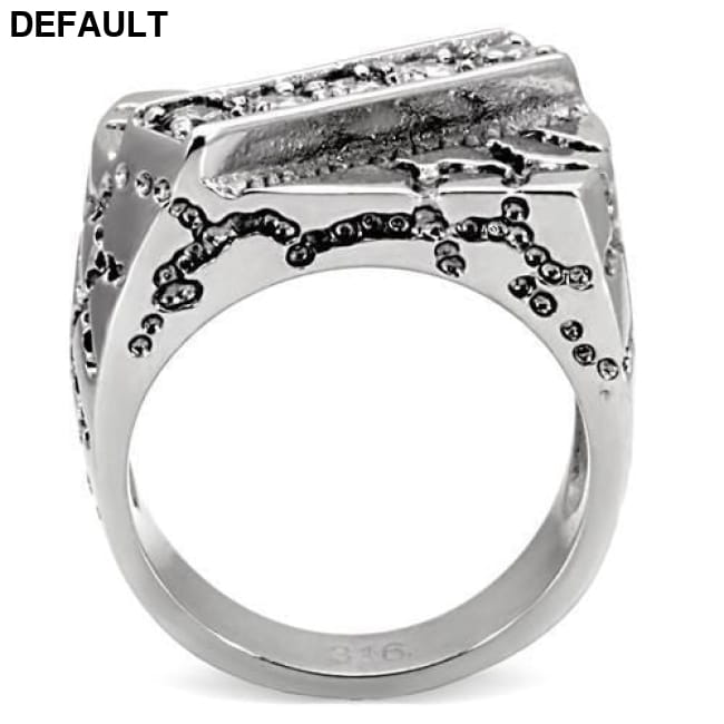TK124 - High polished (no plating) Stainless Steel Ring Men Rings