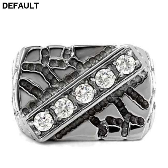TK124 - High polished (no plating) Stainless Steel Ring Men Rings