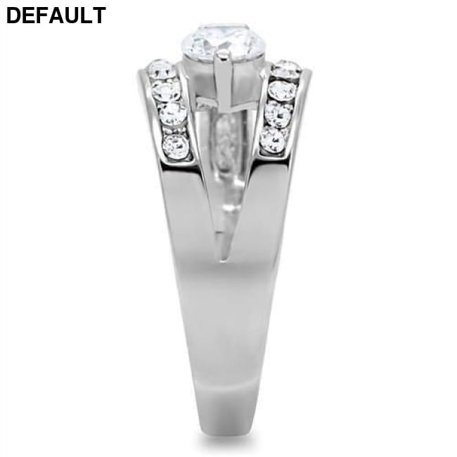 TK189 - High polished (no plating) Stainless Steel Ring Sterling Silver Rings - Best Selling Products
