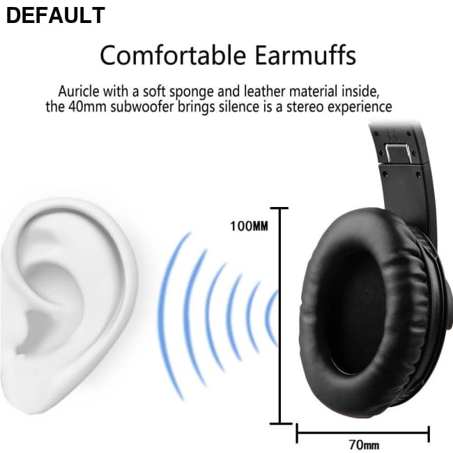 TOPROAD Bluetooth Headphone Wireless Foldable Stereo Earphones Auriculares Noise Cancelling Headset Bass Sound With Mic