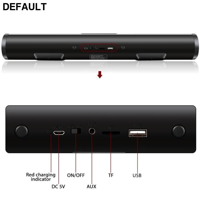 TOPROAD Bluetooth Soundbar with Subwoofer Home Theater Speakers Electronics