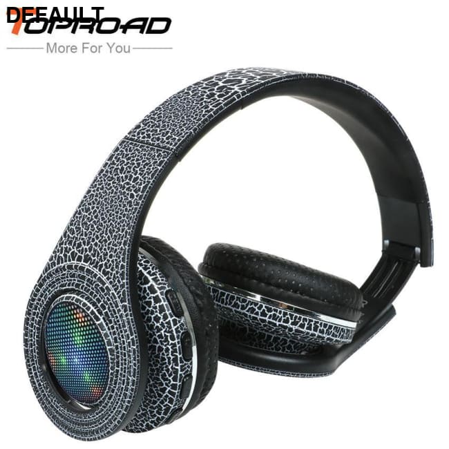 TOPROAD Casque Auriculares Bluetooth Headset Glowing LED Big Wireless Earphone Head Phone red Headphones Over-Ear