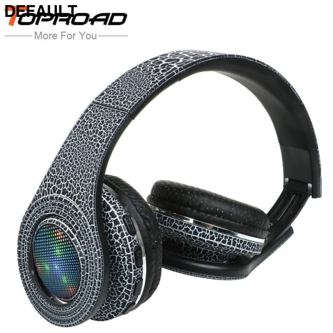 TOPROAD Casque Auriculares Bluetooth Headset Glowing LED red Wireless Headphones Over-Ear