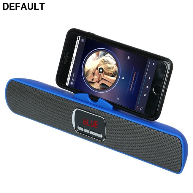 TOPROAD Portable Wireless Bluetooth Speaker Super Bass Stereo Dual Loudspeaker TF FM Radio USB LCD blue with box Mini