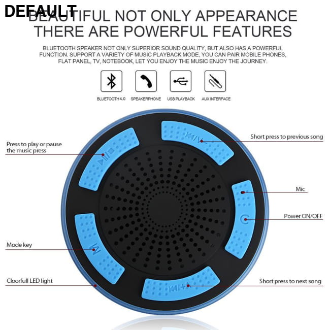 TOPROAD Waterproof Wireless Stereo Bluetooth Speaker Mini Speakers Portable