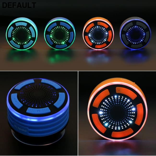 TOPROAD Waterproof Wireless Stereo Bluetooth Speaker Portable Shower Sounders LED Light Handsfree blue Mini Speakers