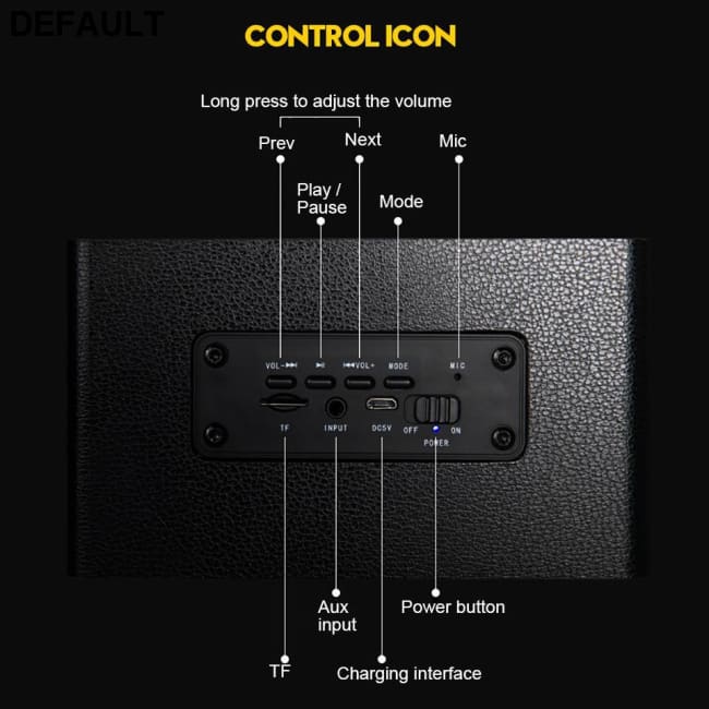 TOPROAD Wooden Wireless Bluetooth Speaker Portable HiFi Shock Bass Altavoz TF FM Radio Soundbar Mini Speakers
