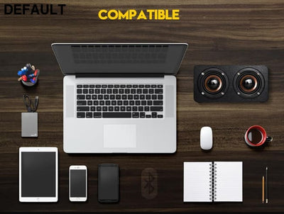 TOPROAD Wooden Wireless Bluetooth Speaker Portable HiFi Shock Bass Altavoz TF FM Radio Soundbar Mini Speakers