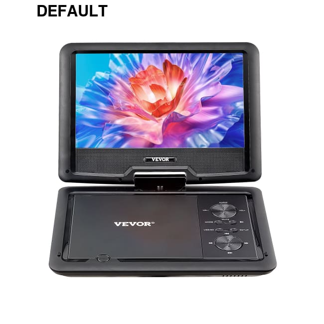 Tragbarer DVD-Player Mit Drehbarem HD-Bildschirm (256 Mm) Eingebauter Akku 4 Std. Laufzeit 2 Lautsprecher Unterstützt