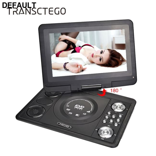 TRANSCTEGO DVD Player Portable TV 13.9 Inch With Digital Home LCD Screen For Car Usb Game FM VCD CD MP3 Anolog