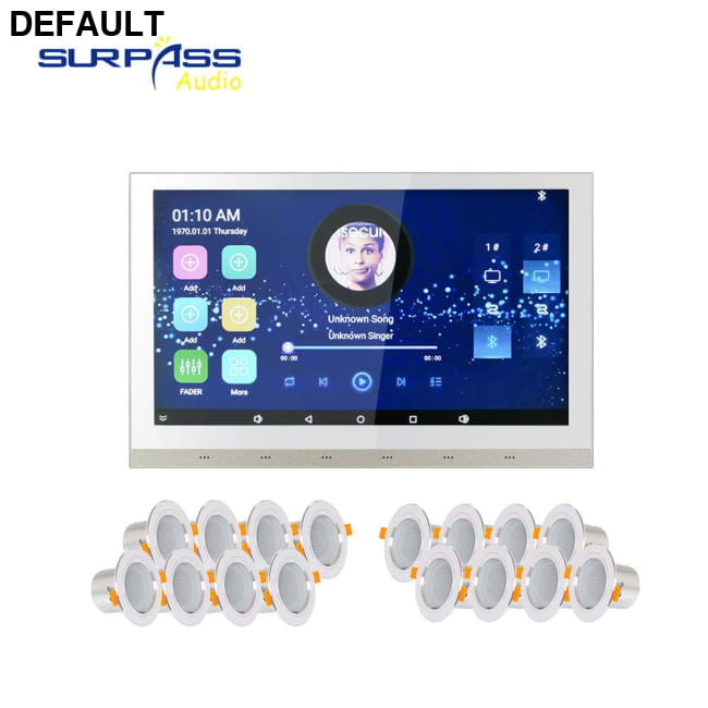 Tuya Smart Panel for Modern Ceiling Speaker Integration Home Audio Receiver & Video Receivers
