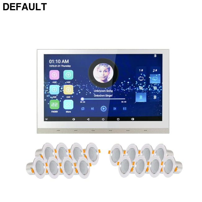 Tuya Smart Panel for Modern Ceiling Speaker Integration silver white Home Audio Receiver & Video Receivers