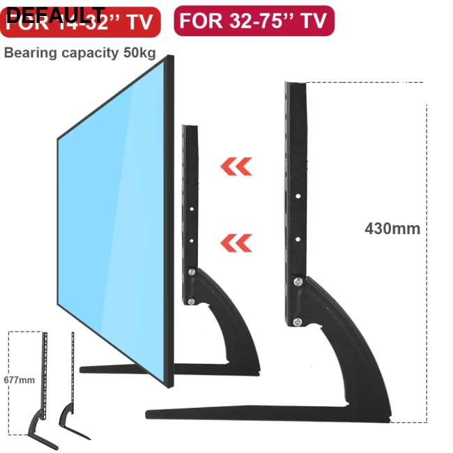 TV Bracket For 14-32 inch 32-75inch Universal Fixed Stand Holder Table Top Pedestal Legs Home Stands Best Selling