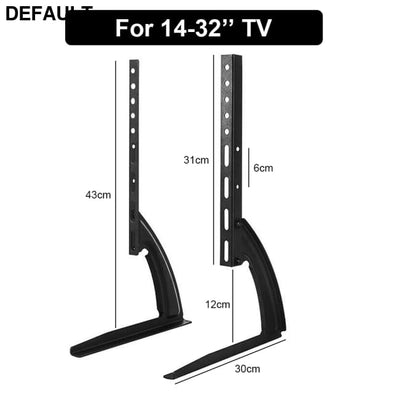 TV Bracket For 14-32 inch 32-75inch Universal Fixed Stand Holder Table Top Pedestal Legs / UNITED KINGDOM Home Stands