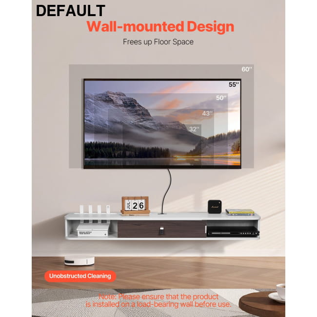 TV Schrank Hängend Wandhalterung Fernsehschrank Mit BSDSJ5511INC1720HV0 Home Stands Entertainment Centers &