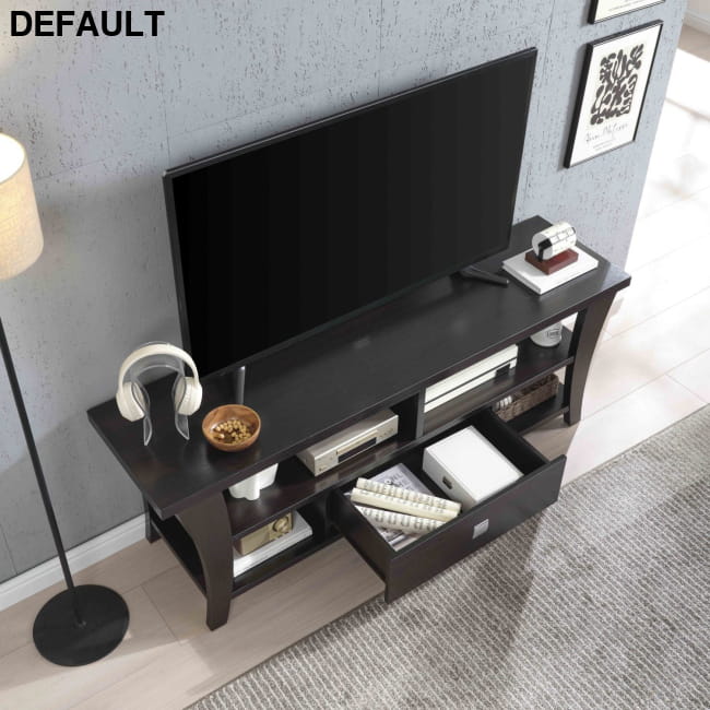 TV Stand Cabinet with curved legs one drawers on metal Home Stands Entertainment Centers &