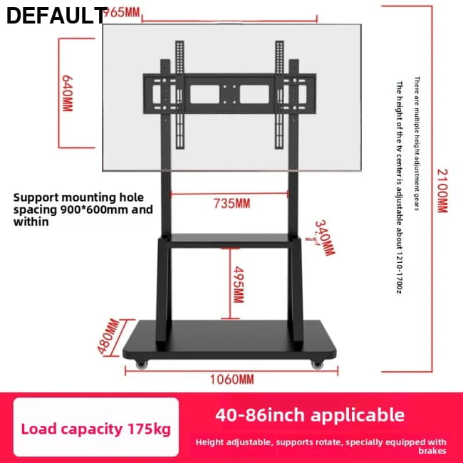 TV Stand Multi-size Optional Multi-style Sturdy 40-86 inch bracket - 1 Home Stands Entertainment Centers &