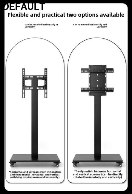 TV Stand Multi-size Optional Multi-style Sturdy Structure Movable Stainless Steel Swivel Screen Home Stands Best