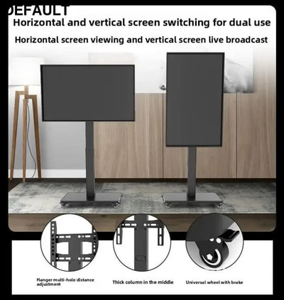 TV Stand Multi-size Optional Multi-style Sturdy Structure Movable Stainless Steel Swivel Screen Home Stands Best