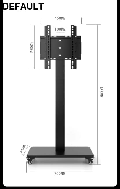 TV Stand Multi-size Optional Multi-style Sturdy Structure Movable Stainless Steel Swivel Screen Home Stands Best