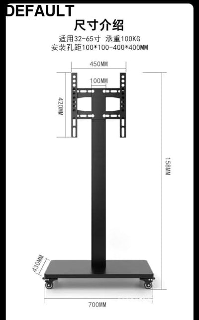 TV Stand Multi-size Optional Multi-style Sturdy Structure Movable Stainless Steel Swivel Screen Home Stands Best