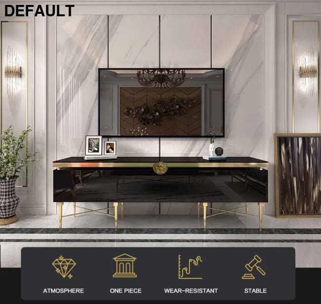 TV Table Small Sitting Room Ground Ark Of Stainless Steel Wooden Furniture The Lacquer That Bake Home Stands Best