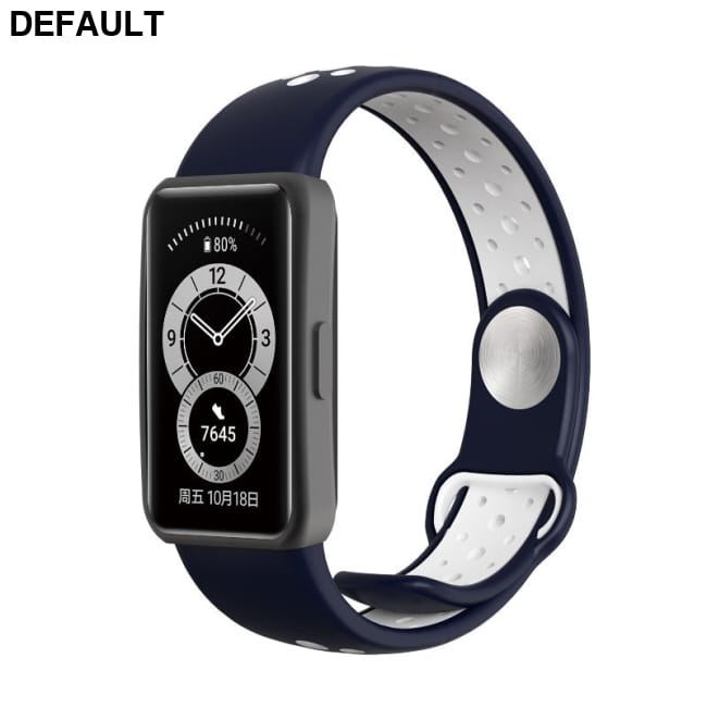 Two-color Smart Silicone Sports Bracelet Strap Black grey / Honor Band6 Women Watches